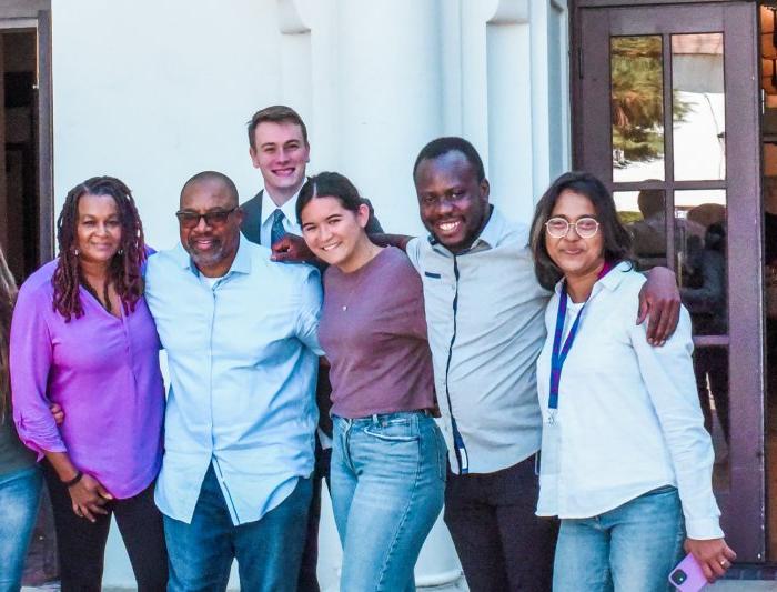 Saint Mary's Masters in Business Analytics Students on Campus